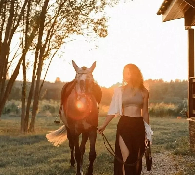 Аренда лошадей: конная прогулка в эко-отеле Колкуново
